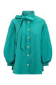 Bailee Puffy Shirt - Teal Green