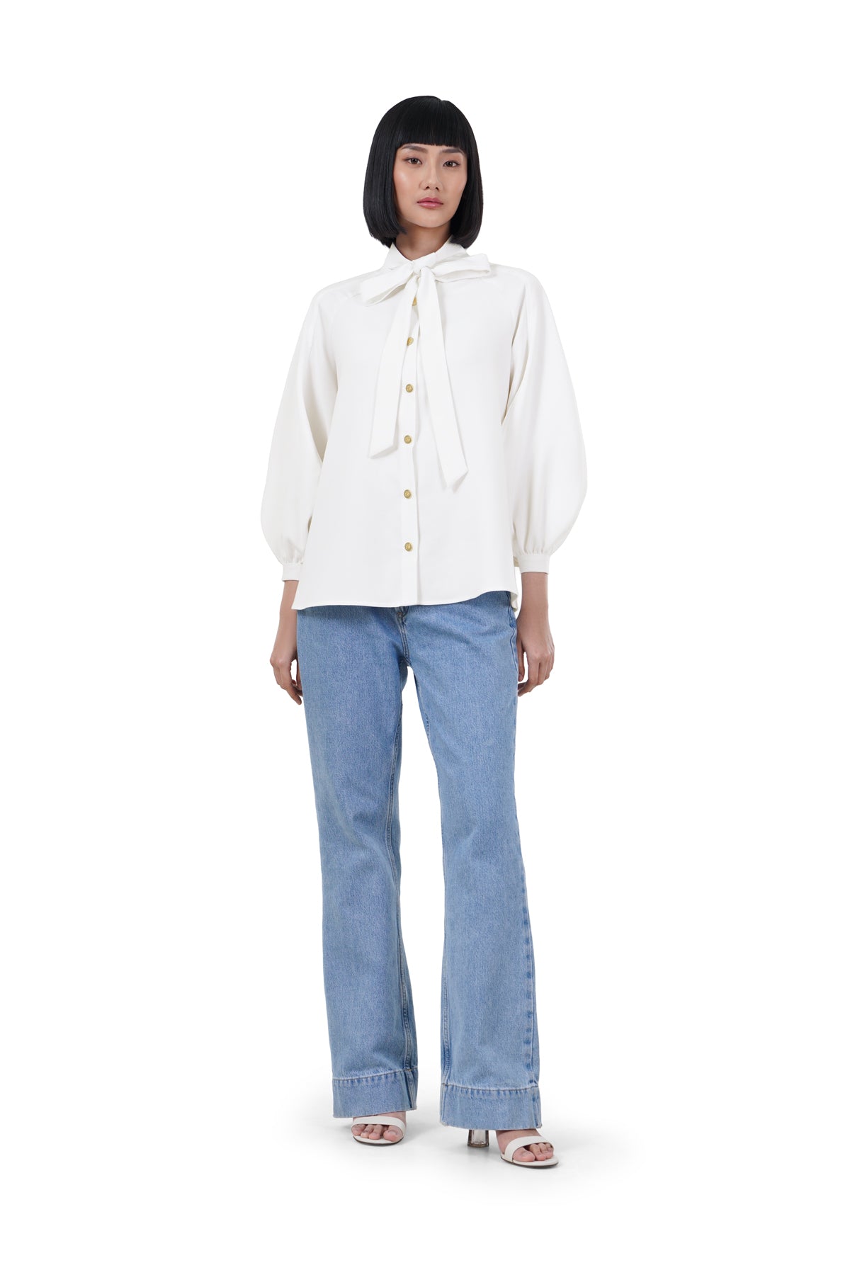Bailee Puffy Shirt - Off White