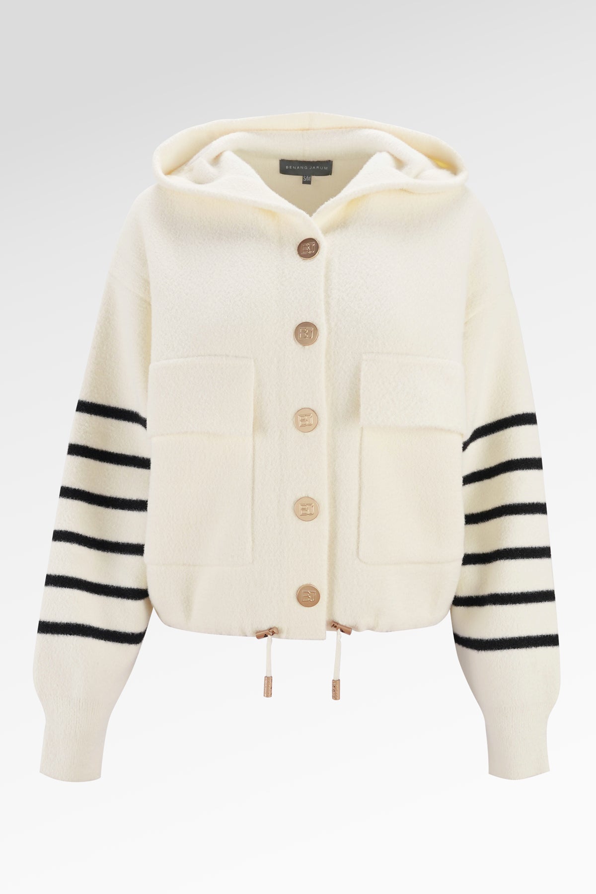 Barbara Hoodie Knit Jacket - Off White