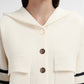 Barbara Hoodie Knit Jacket - Off White
