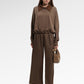 Bella Crop Shirt - Dark Taupe