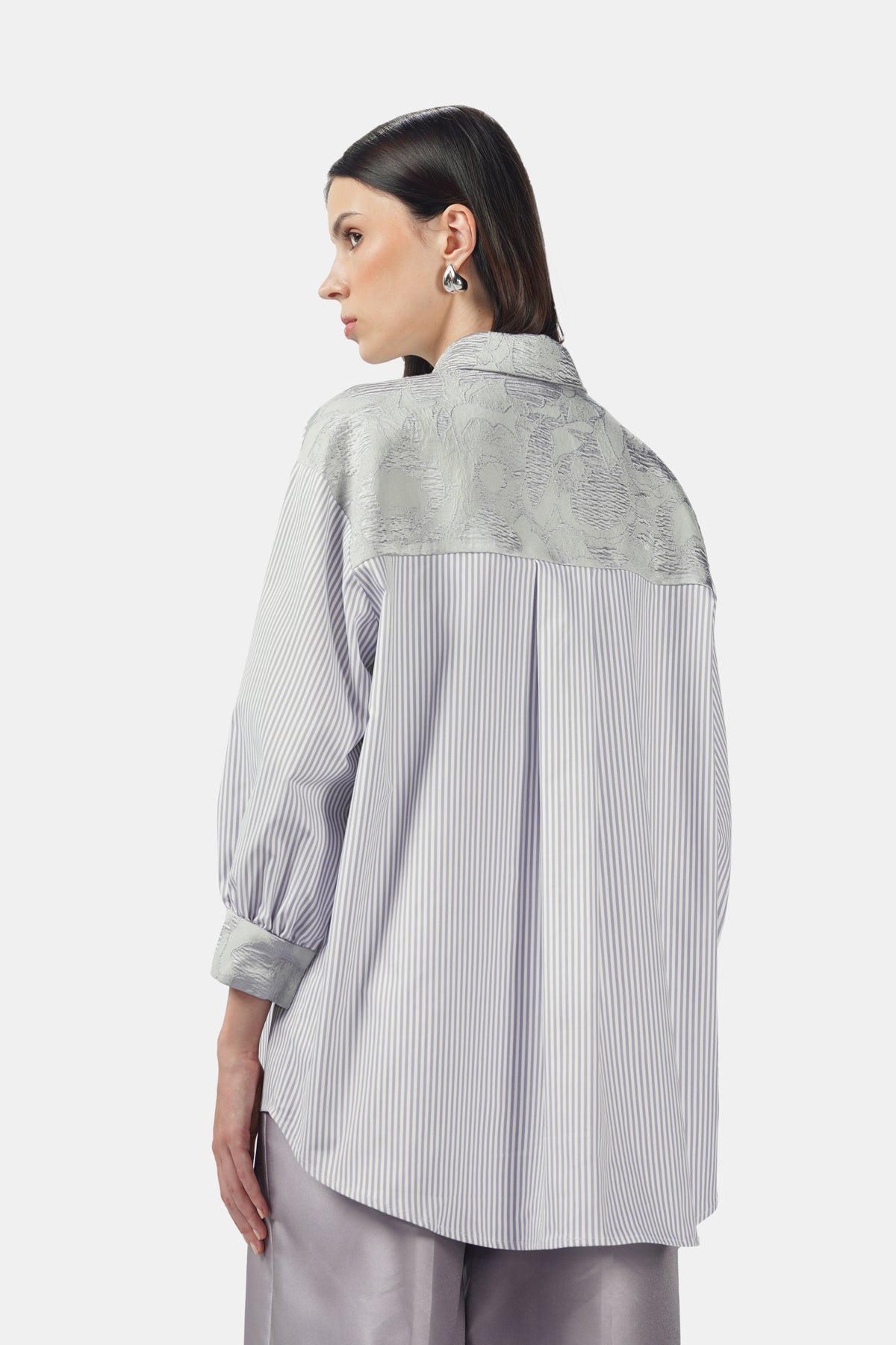 Berly Jacquard Shirt - Grey