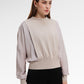 Bianca Crop Blouse - Light Taupe