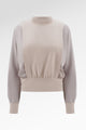 Bianca Crop Blouse - Light Taupe
