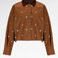 Blair Crop Shirt - Coffee