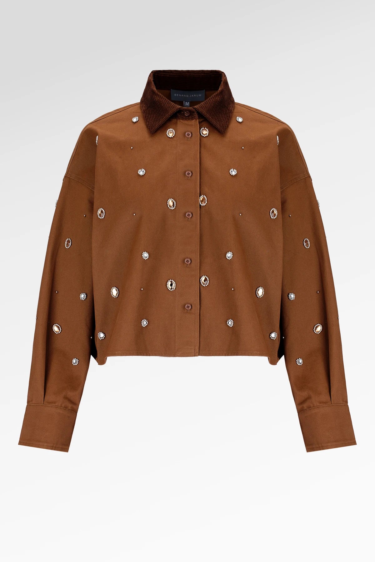 Blair Crop Shirt - Coffee