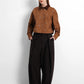 Blair Crop Shirt - Coffee
