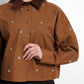 Blair Crop Shirt - Coffee