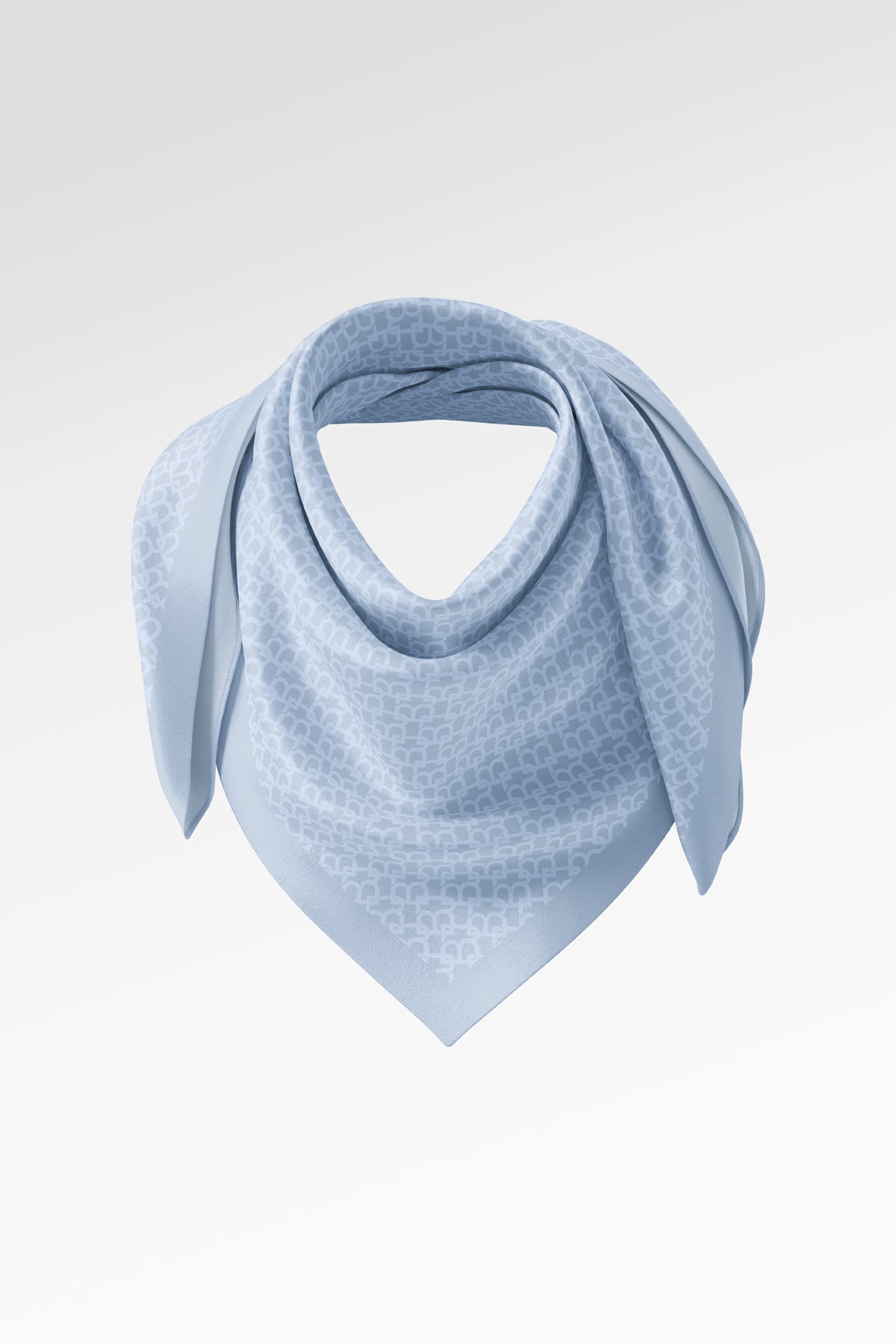 Signature Monogram Scarf - Blue Bell
