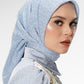 Signature Monogram Scarf - Blue Bell