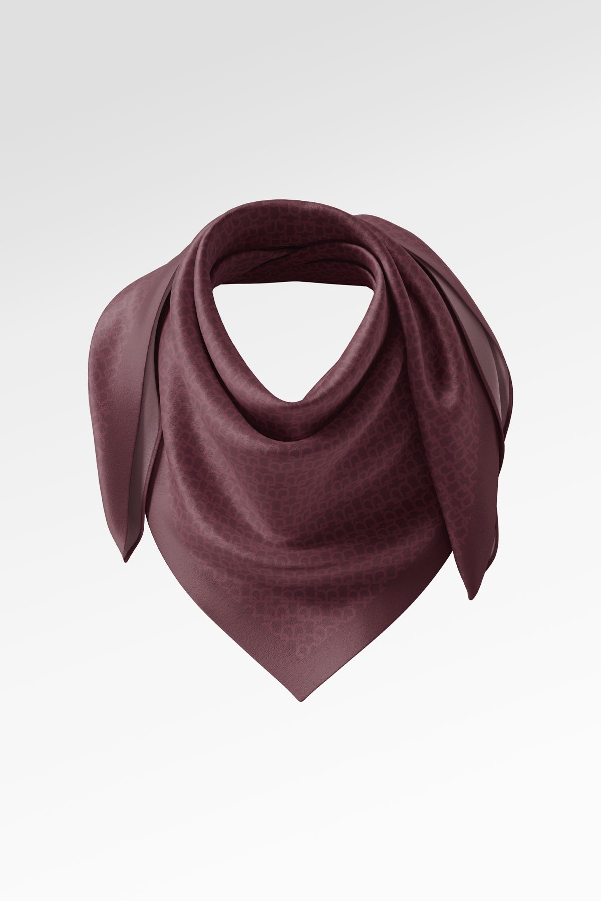 Signature Monogram Scarf - Carnation