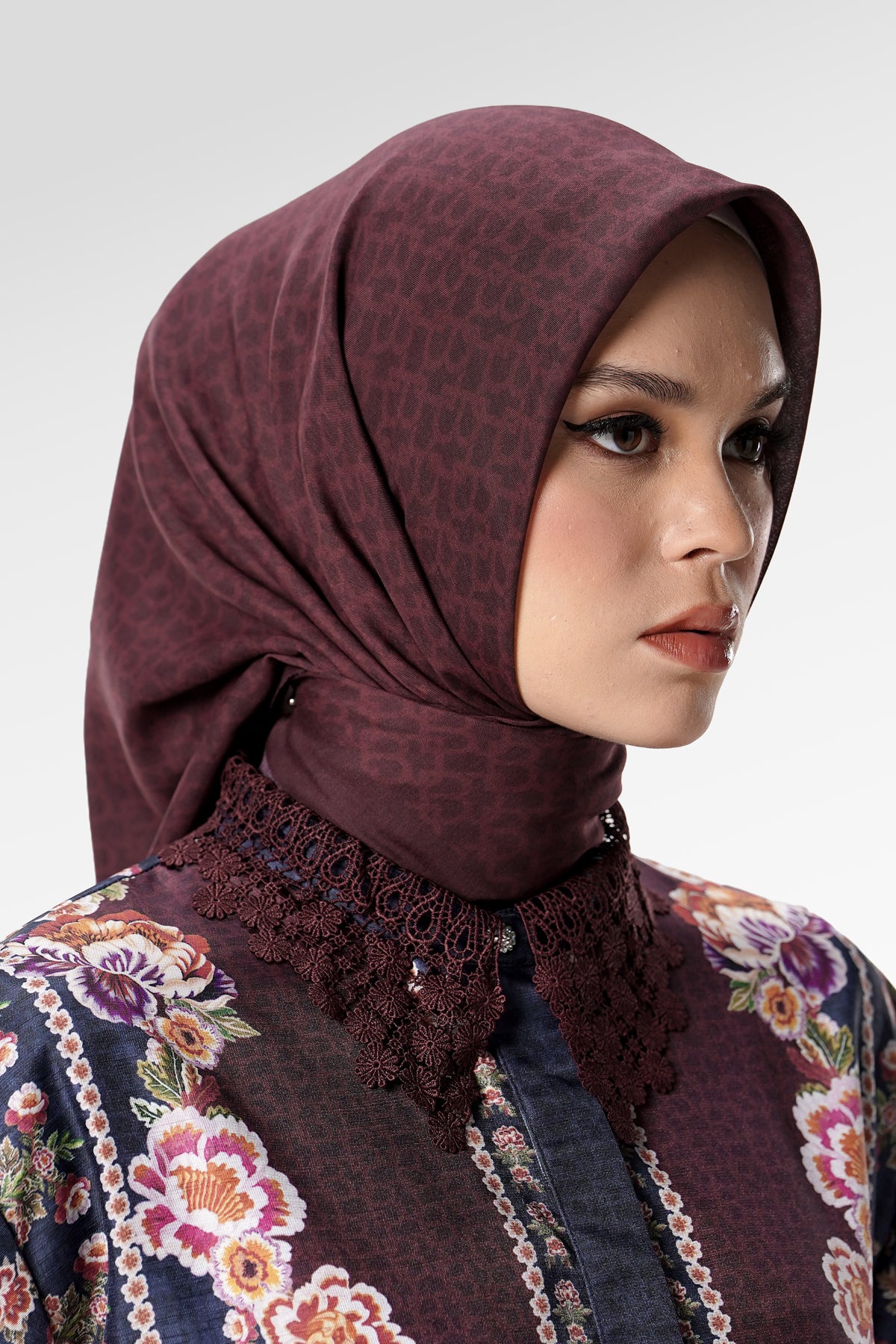 Signature Monogram Scarf - Carnation