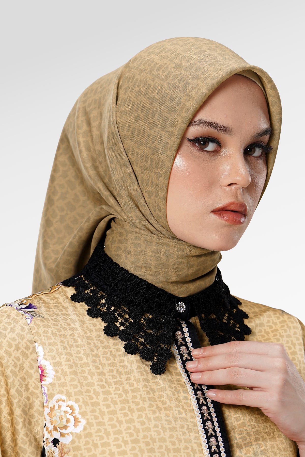 Signature Monogram Scarf - Marigold