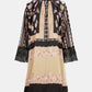 Blooming Eid Tunic - Black Iris