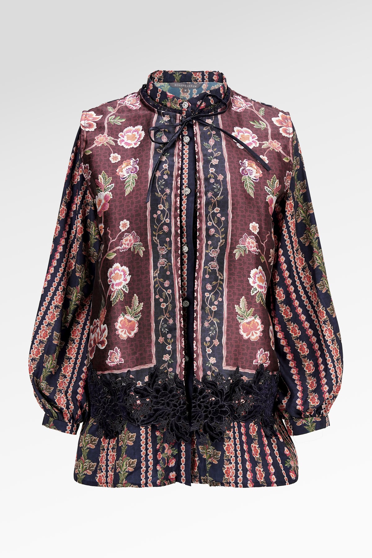 Blooming Eid Layered Shirt - Carnation