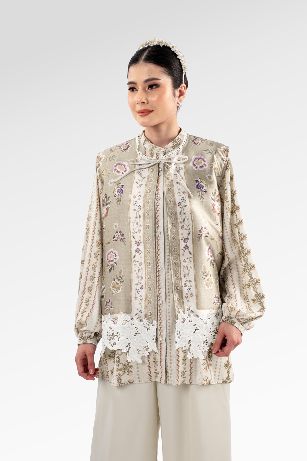 Blooming Eid Layered Shirt - Daisy