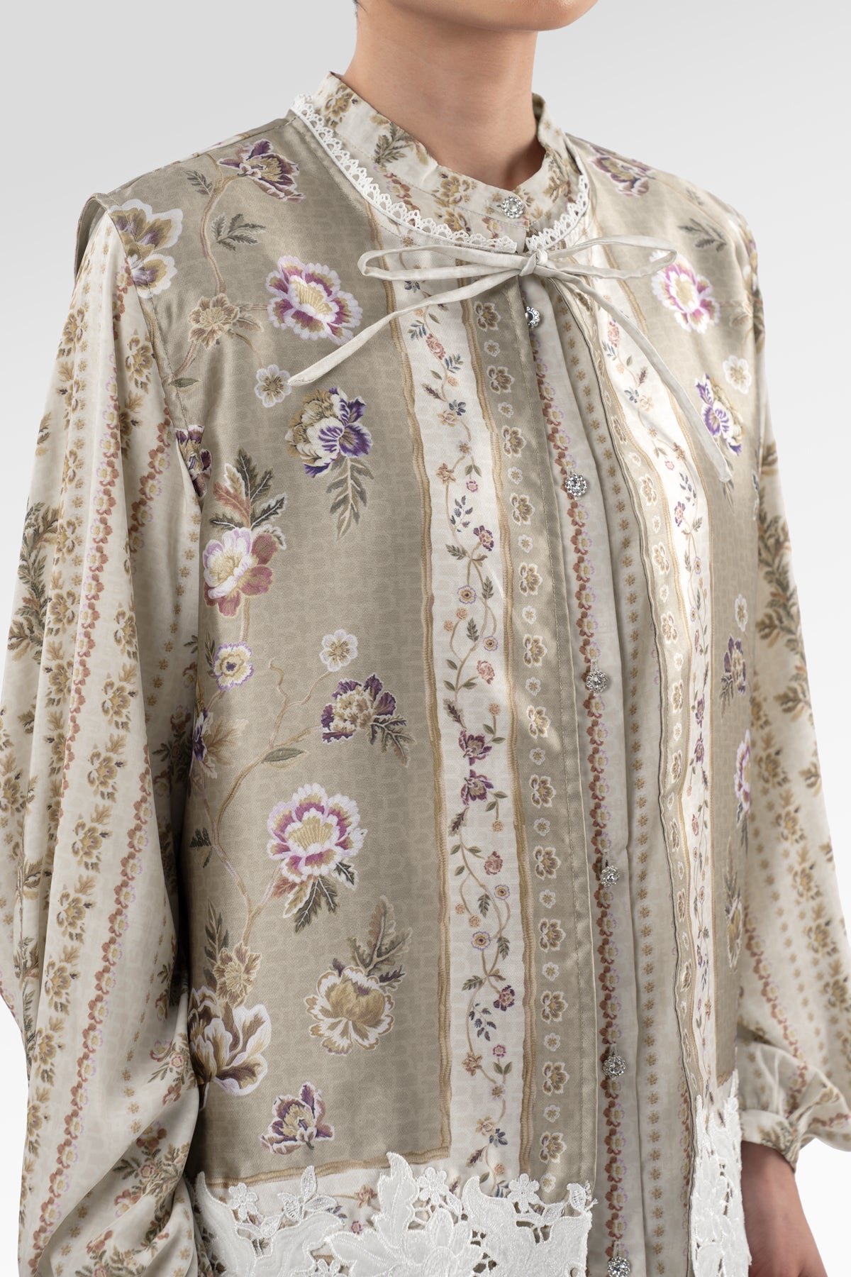 Blooming Eid Layered Shirt - Daisy