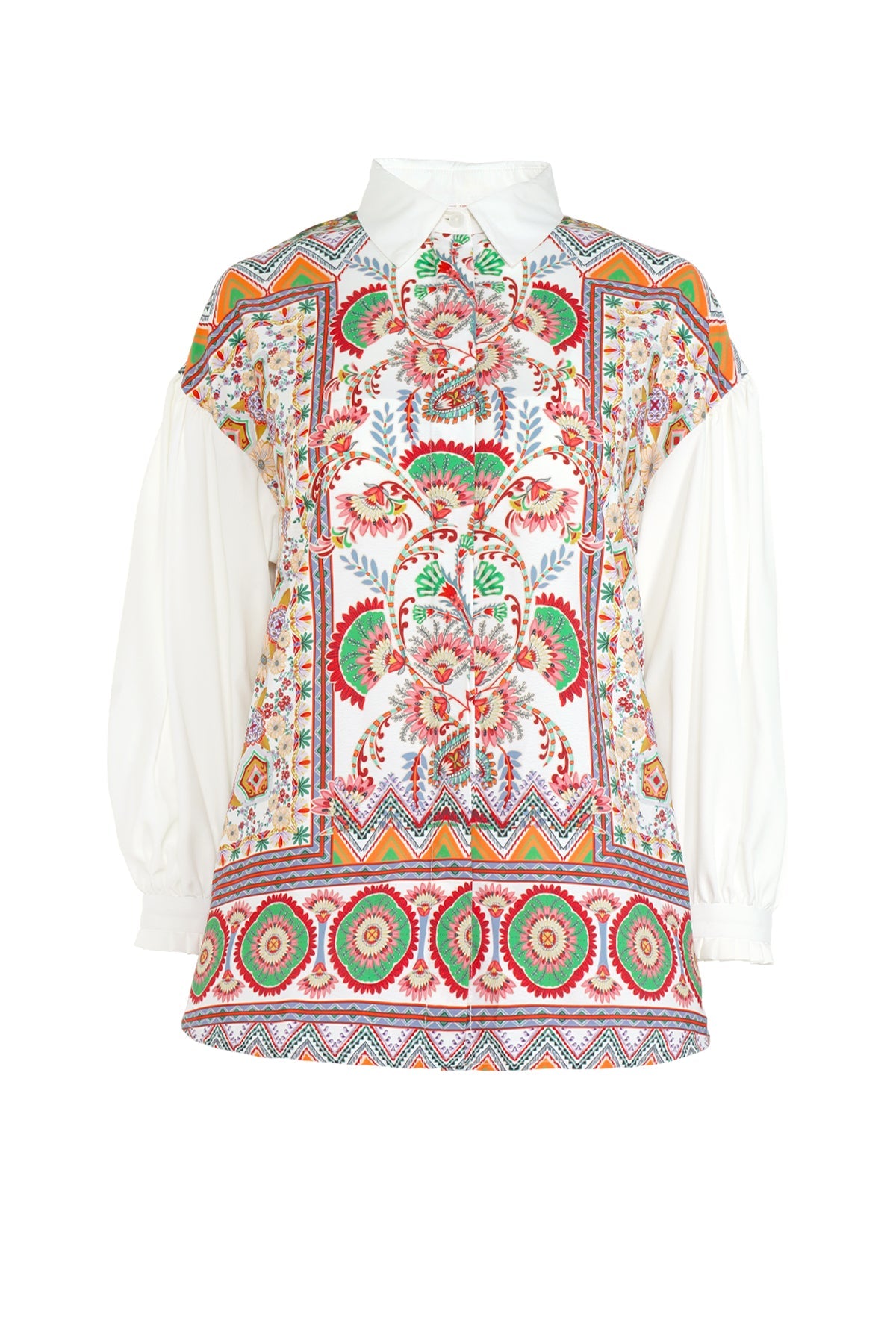 Bohemia Gathered Shirt - Ivory