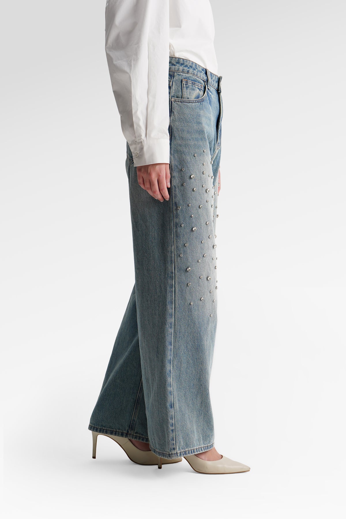 Brianna Denim Pants - Blue