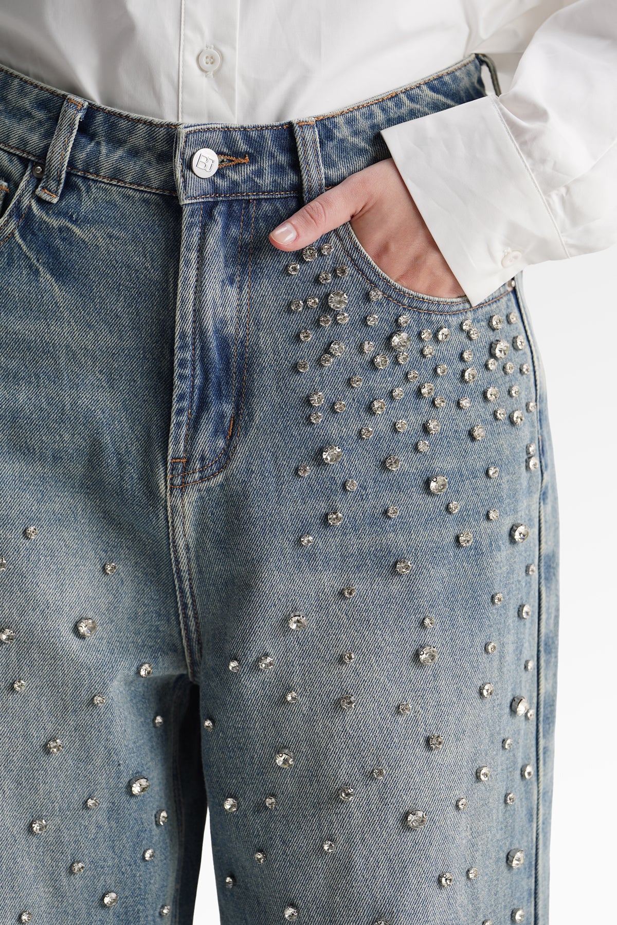Brianna Denim Pants - Blue