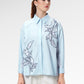 Brielle Embroidery Shirt - Sky Blue