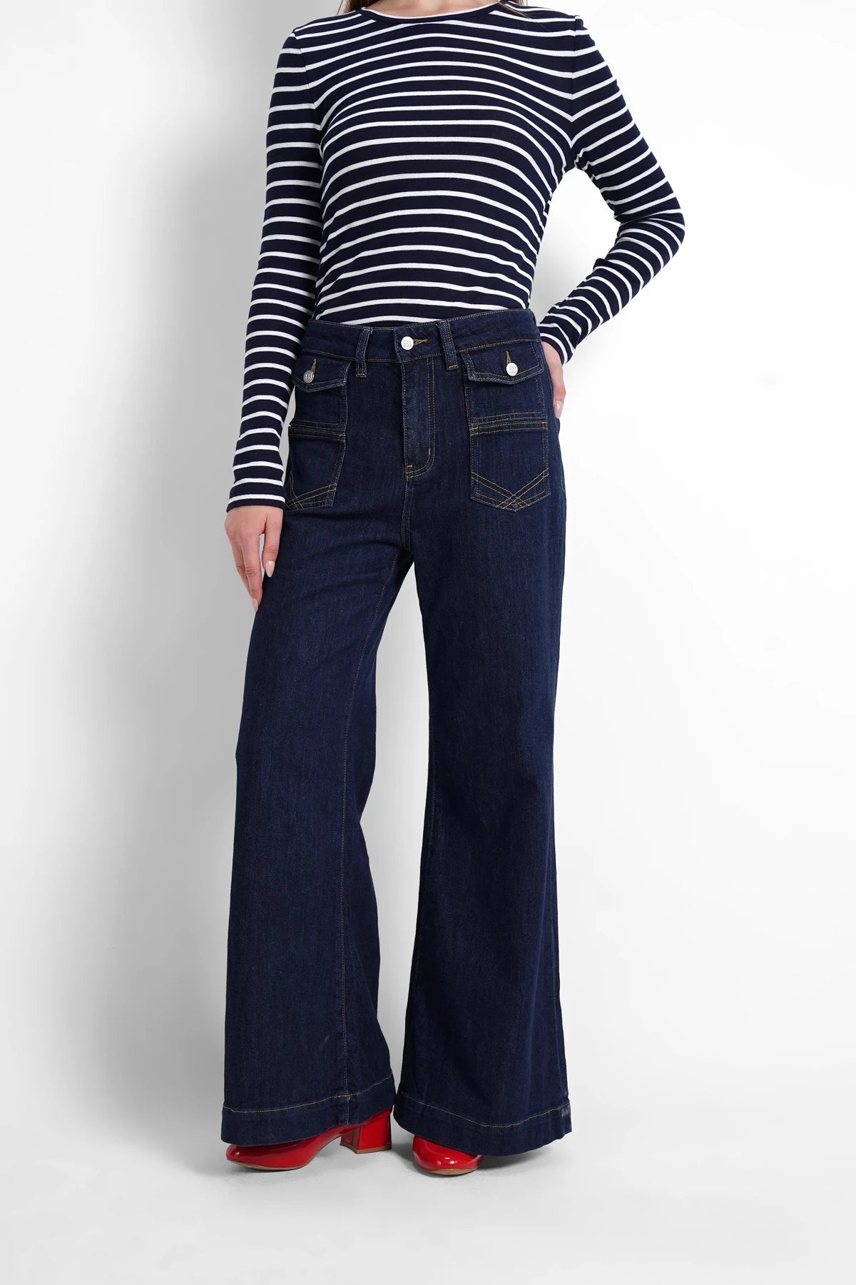 Brooklyn Denim Pants - Navy