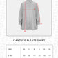 Candice Pleats Shirt - Blue