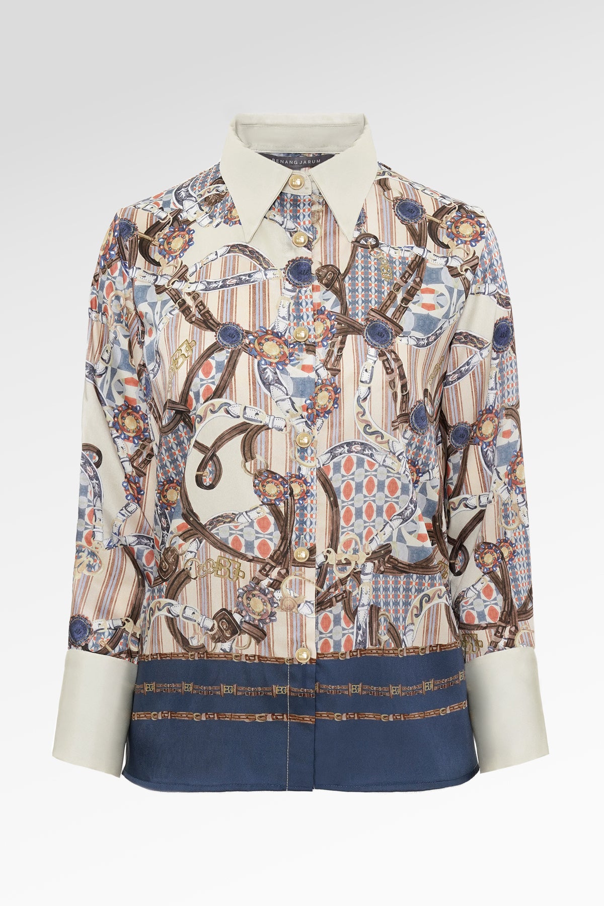 Chainerie Border Shirt - Azurite