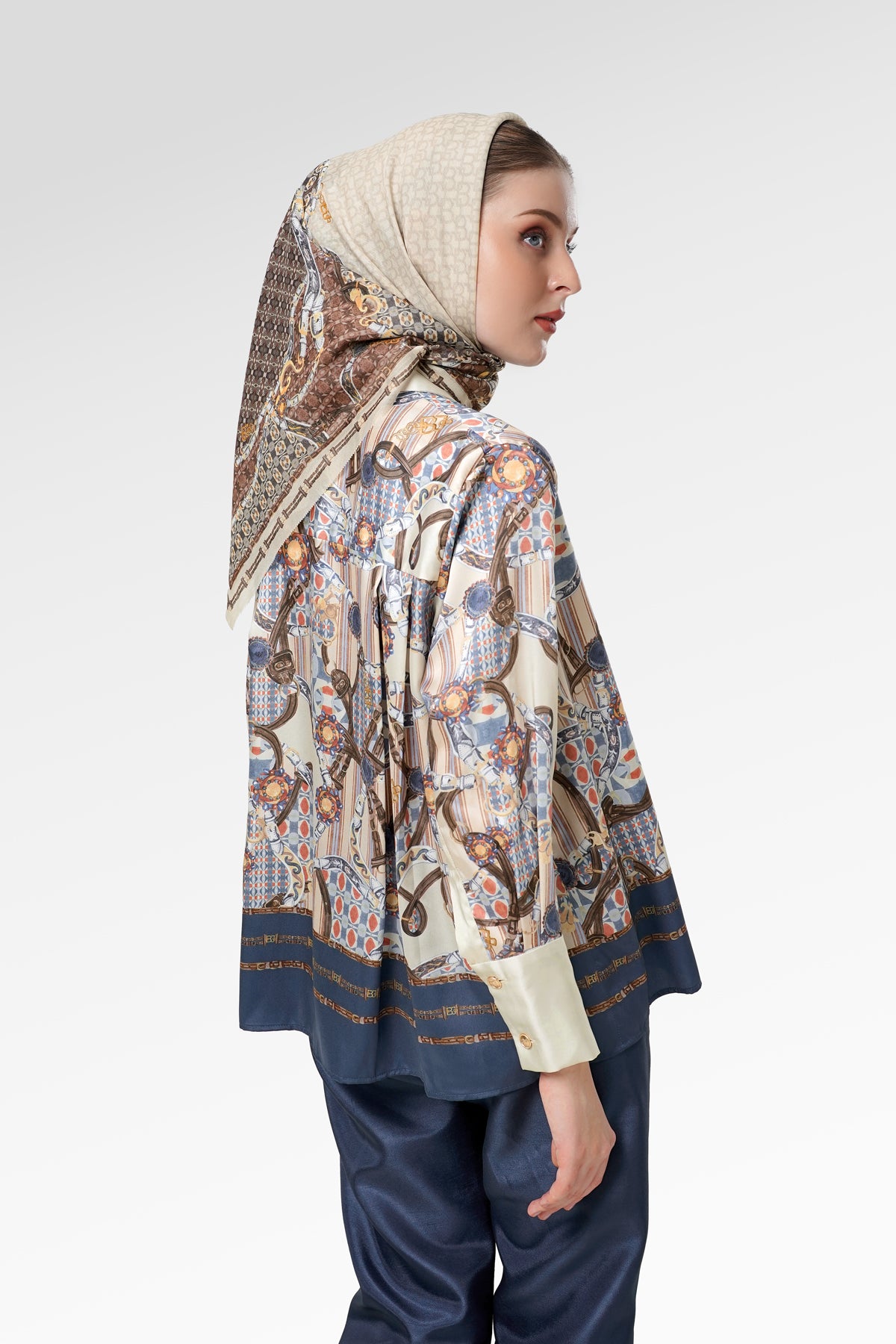 Chainerie Border Shirt - Azurite