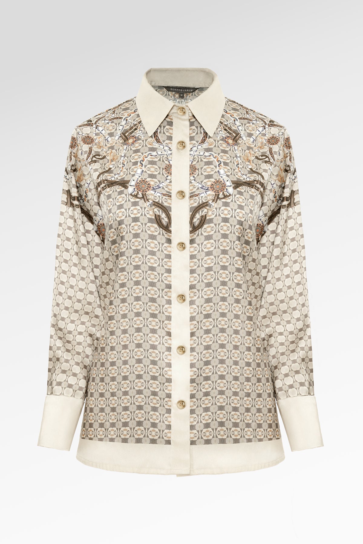 Chainerie Satin Shirt - Zircon