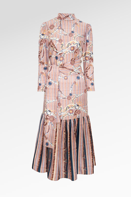 Chainerie Tied Dress - Azurite