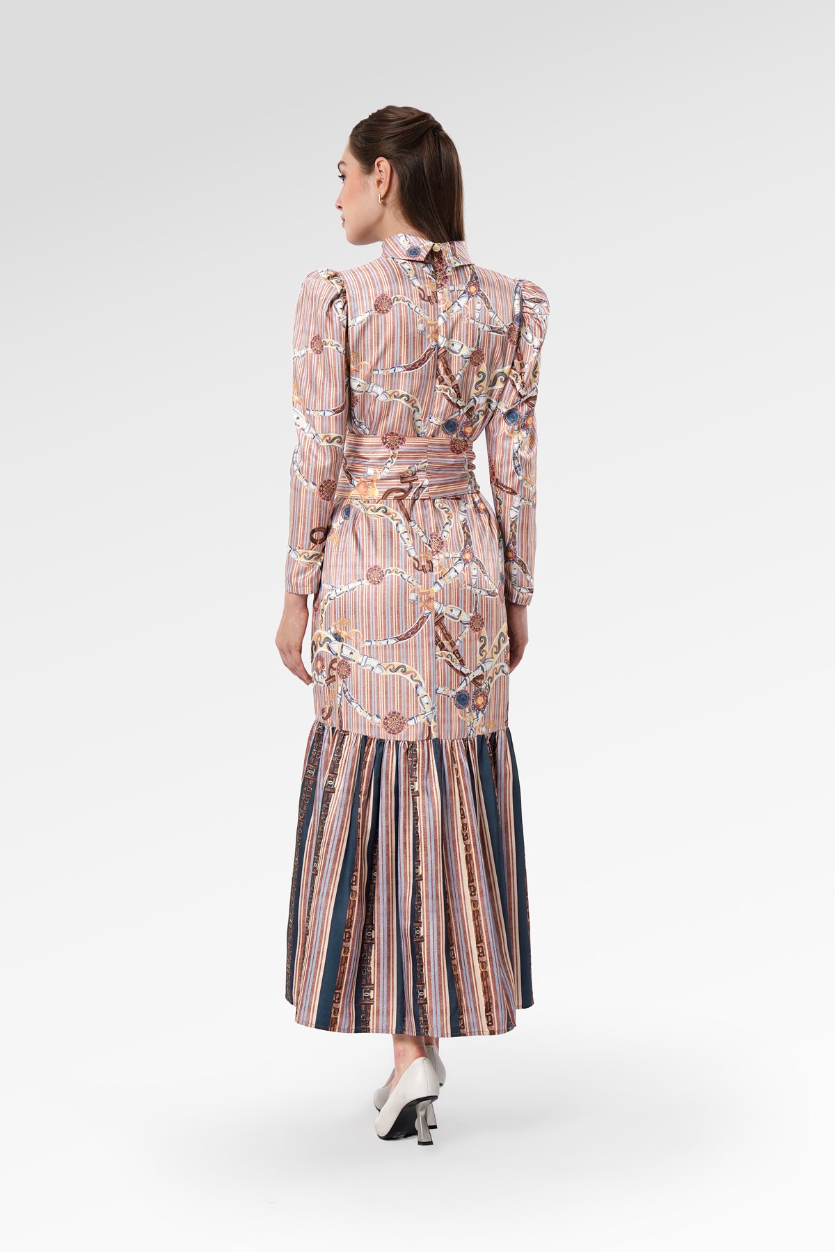 Chainerie Tied Dress - Azurite