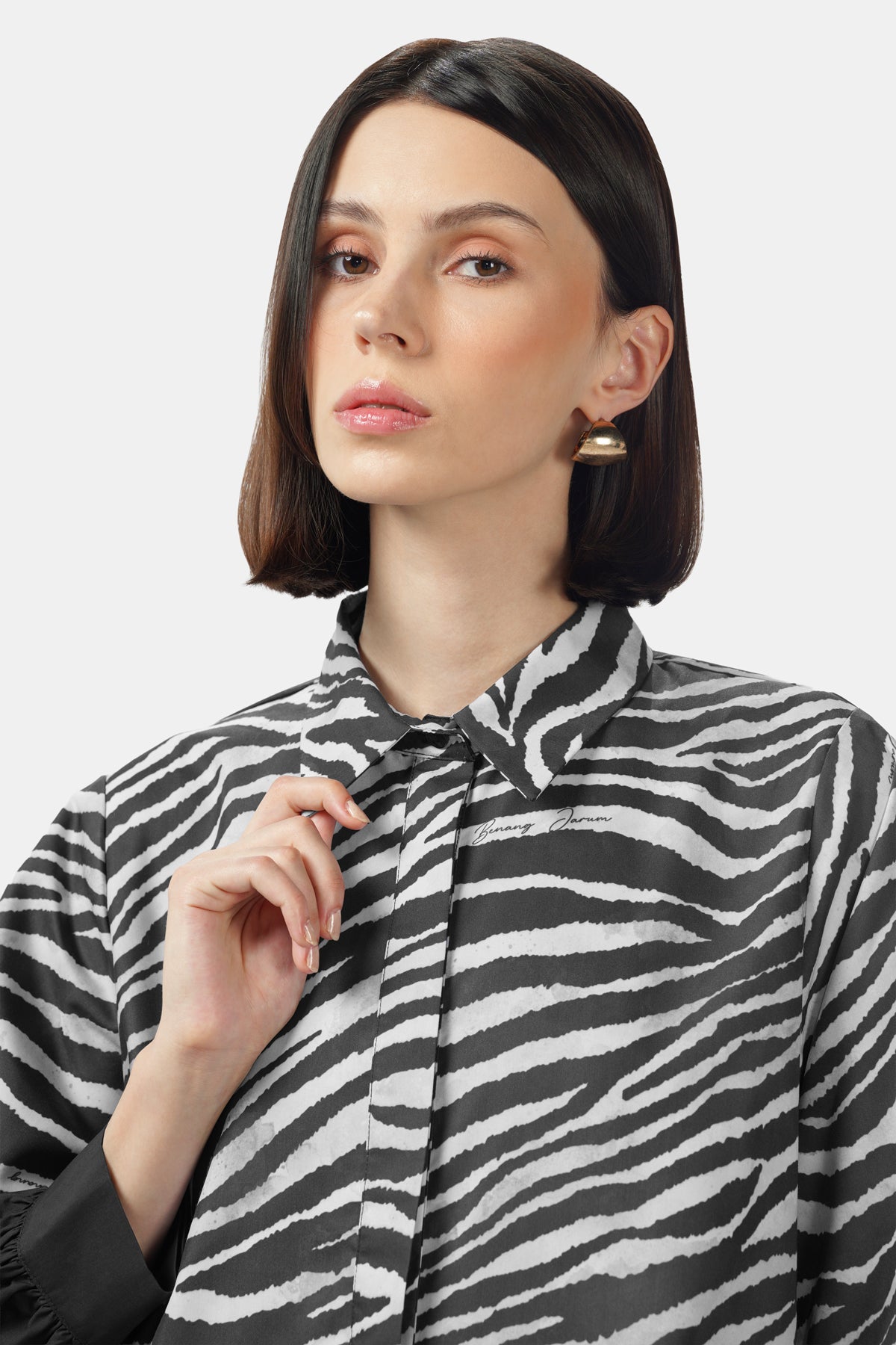 Call Of The Wild Cotton Shirt - Stone