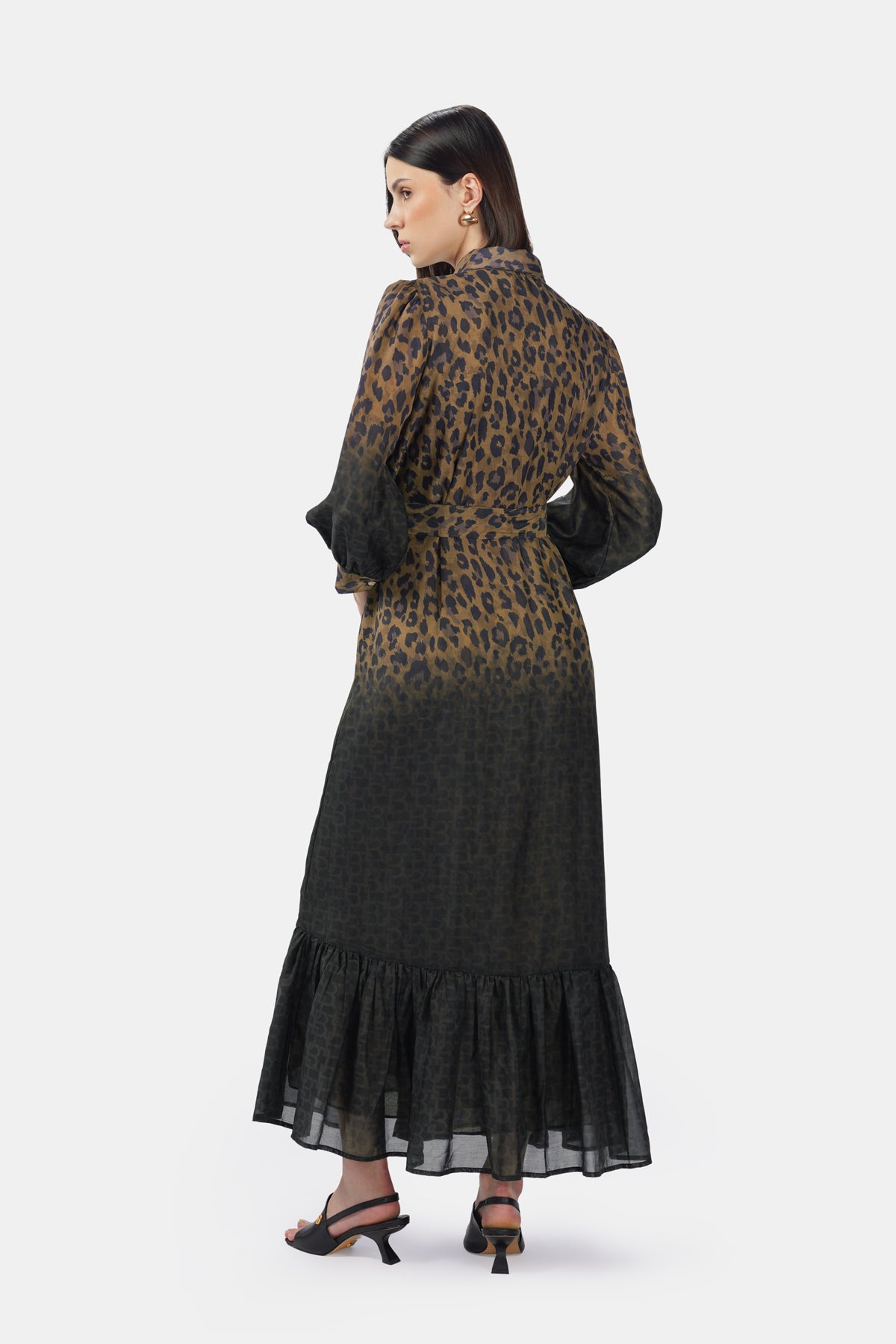 Call Of The Wild Tiered Dress - Savanna