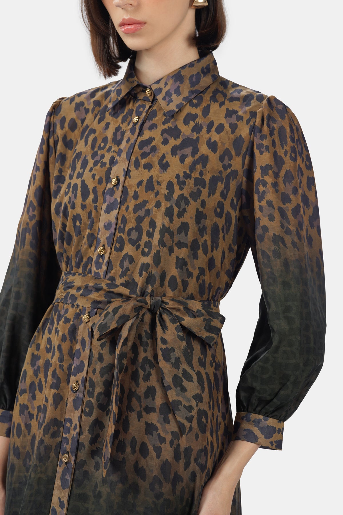 Call Of The Wild Tiered Dress - Savanna