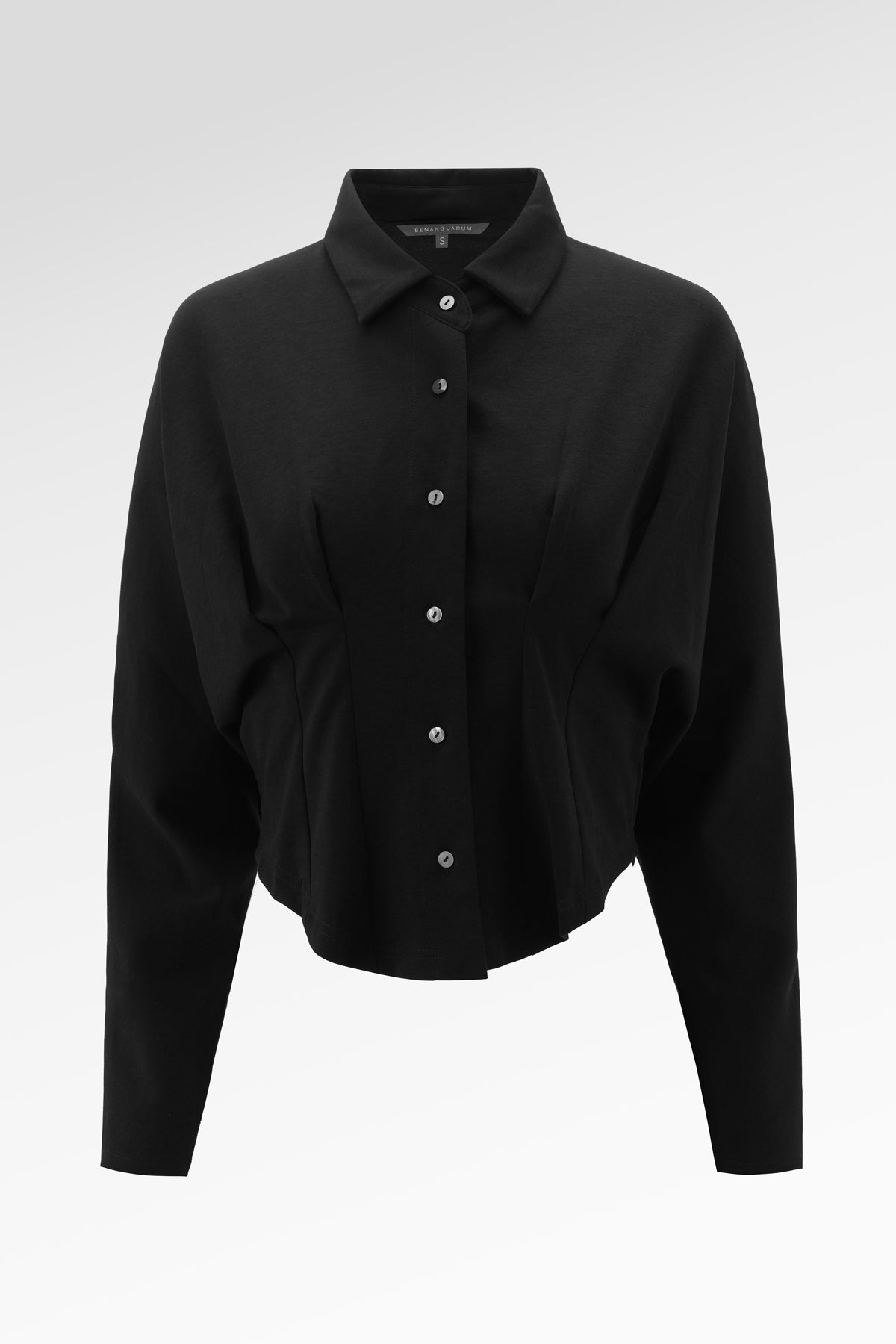 Callen Crop Shirt - Black