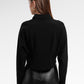 Callen Crop Shirt - Black