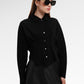 Callen Crop Shirt - Black