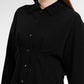 Callen Crop Shirt - Black