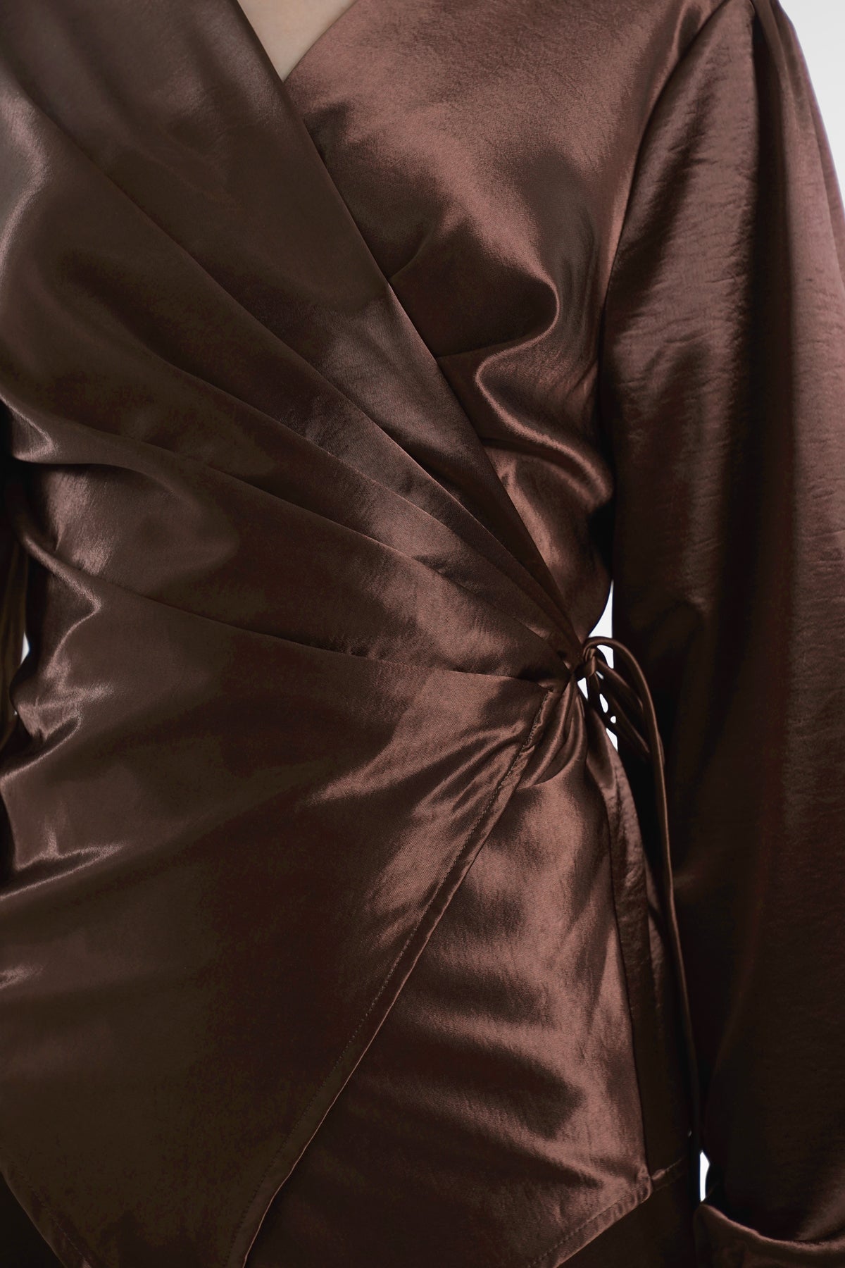 Camille Drapery Outer - Deep Mahogany