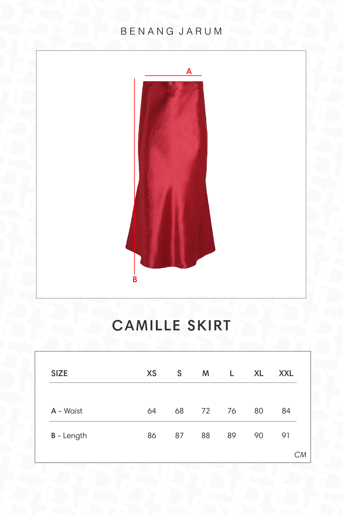 Camille Skirt - Maroon