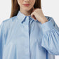 Candice Pleats Shirt - Blue