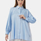 Candice Pleats Shirt - Blue