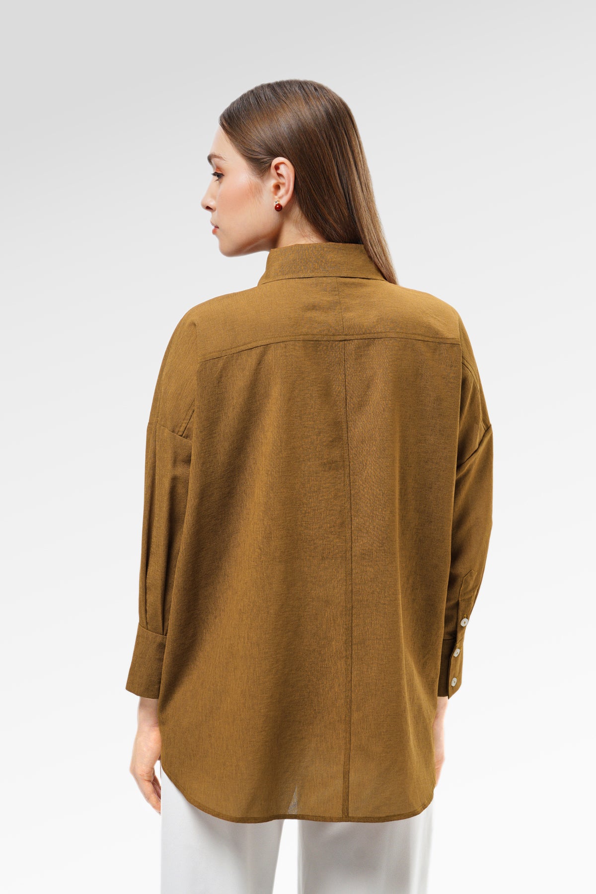 Carys Oversize Shirt - Brown