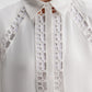 Catherine Lace Shirt - Off White