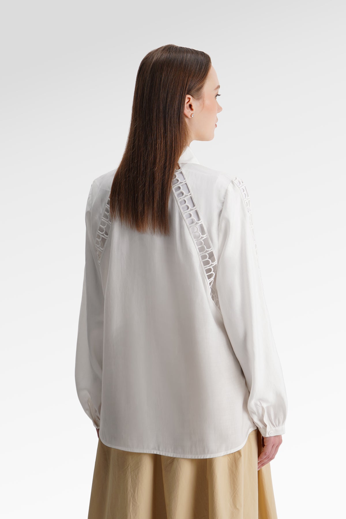 Catherine Lace Shirt - Off White