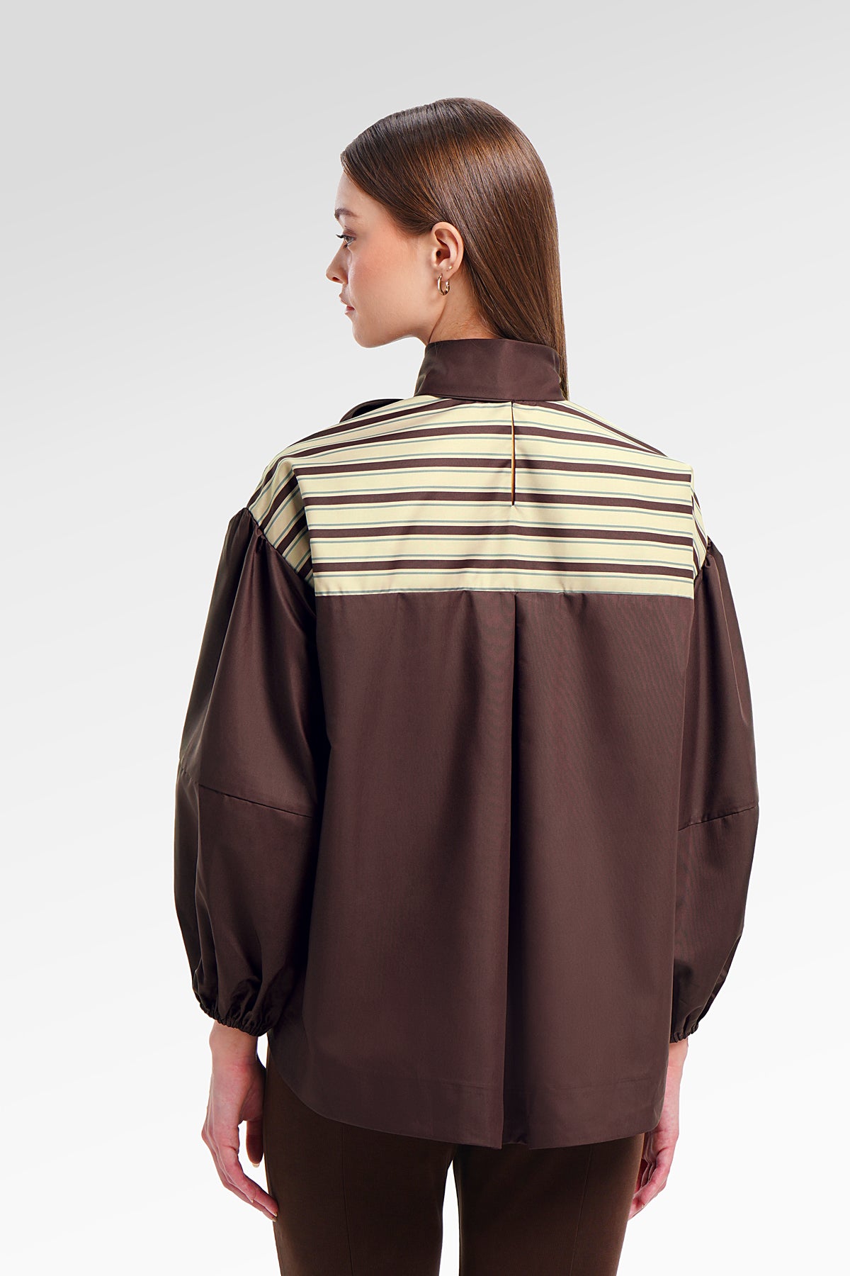 Celie Embroidery Blouse - Fired Brick