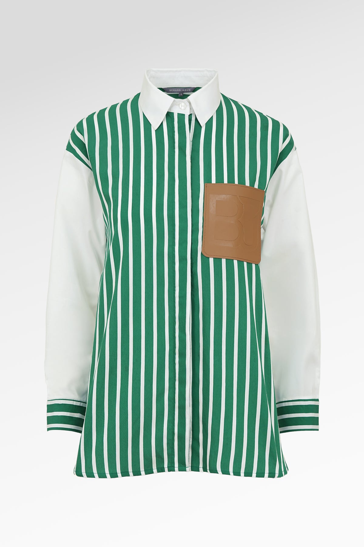 Celina Stripey Shirt - Green