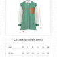 Celina Stripey Shirt - Green