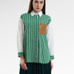 Celina Stripey Shirt - Green